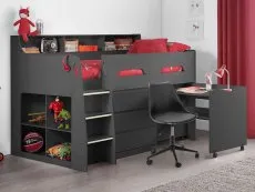 Julian Bowen Julian Bowen Jupiter Anthracite Mid Sleeper Bed Frame