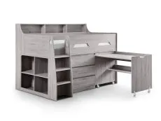 Julian Bowen Julian Bowen Jupiter Grey Oak Mid Sleeper Bed Frame