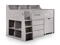 Julian Bowen Julian Bowen Jupiter Grey Oak Mid Sleeper Bed Frame