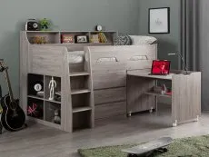 Julian Bowen Julian Bowen Jupiter Grey Oak Mid Sleeper Bed Frame