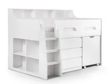 Julian Bowen Julian Bowen Jupiter White Mid Sleeper Bed Frame