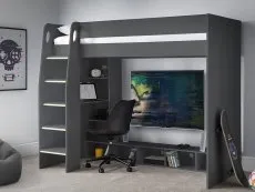 Julian Bowen Julian Bowen Nebula Anthracite Wooden Gaming Bed