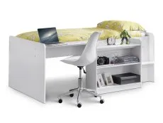 Julian Bowen Julian Bowen Neptune White Wooden Mid Sleeper Bed Frame