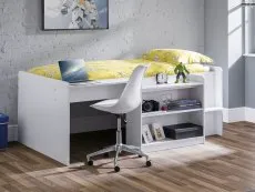Julian Bowen Julian Bowen Neptune White Wooden Mid Sleeper Bed Frame