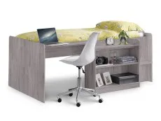 Julian Bowen Julian Bowen Neptune Grey Oak Wooden Mid Sleeper Bed Frame