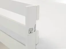 Julian Bowen Julian Bowen Nova White and Pine Wooden Bunk Bed Frame