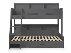 Julian Bowen Julian Bowen Orion Anthracite Wooden Triple Bunk Bed Frame