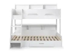 Julian Bowen Julian Bowen Orion White Wooden Triple Bunk Bed Frame