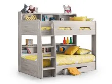 Julian Bowen Julian Bowen Orion Grey Oak Wooden Bunk Bed Frame
