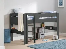 Julian Bowen Julian Bowen Pluto Anthracite Wooden Mid Sleeper Bed Frame