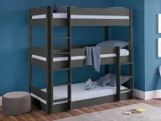 Julian Bowen Julian Bowen Trio 3ft Anthracite Triple Wooden Bunk Bed Frame