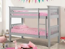 Julian Bowen Julian Bowen Barcelona Dove Grey Wooden Bunk Bed Frame