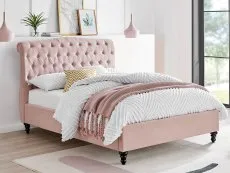 Limelight  Limelight Rosa 5ft King Size Pink Fabric Bed Frame