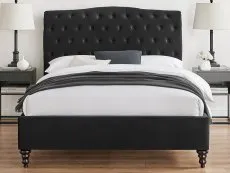 Limelight Limelight Flora Black Fabric Bed Frame