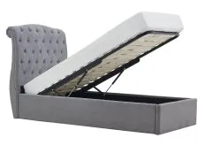 Limelight  Limelight Rosa 3ft Single Light Grey Fabric Ottoman Bed Frame