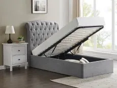 Limelight Limelight Flora Light Grey Fabric Ottoman Bed Frame
