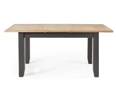 Julian Bowen Julian Bowen Bordeaux 140cm Grey and Oak Extending Dining Table