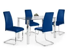 Julian Bowen Julian Bowen Calabria Blue Velvet Dining Chair