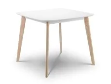 Julian Bowen Julian Bowen Casa 90cm White and Limed Oak Dining Table