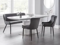 Julian Bowen Julian Bowen Como 160cm White High Gloss Extending Dining Table