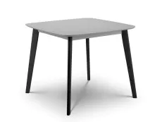 Julian Bowen Julian Bowen Casa 90cm Grey and Black Dining Table