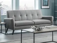 Julian Bowen Julian Bowen Monza Grey Linen 3 Seater Sofa