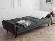 Julian Bowen Monza Grey Velvet Sofa Bed