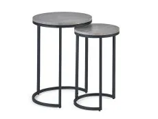 Julian Bowen Julian Bowen Staten Concrete Effect Round Nest of Tables