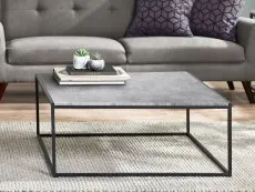 Julian Bowen Julian Bowen Staten Concrete Effect Square Coffee Table