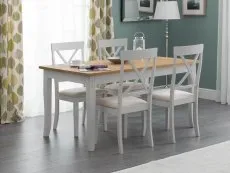 Julian Bowen Davenport 150cm Grey and Oak Dining Table