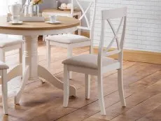 Julian Bowen Julian Bowen Davenport Ivory Dining Chair