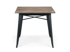 Julian Bowen Julian Bowen Grafton 80cm Mocha Elm and Black Dining Table