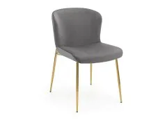 Julian Bowen Harper Set of 2 Grey Velvet Dining Chairs