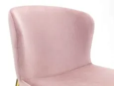 Julian Bowen Julian Bowen Harper Set of 2 Pink Velvet Dining Chairs