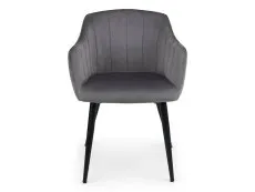 Julian Bowen Julian Bowen Hobart Grey Velvet Dining Chair