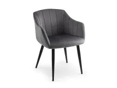 Julian Bowen Julian Bowen Hobart Grey Velvet Dining Chair