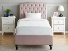 Limelight  Limelight Rosa 3ft Single Pink Fabric Bed Frame