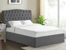 Limelight Limelight Flora Dark Grey Fabric Ottoman Bed Frame