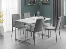 Julian Bowen Julian Bowen Jazz Grey Fabric Dining Chair