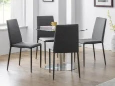 Julian Bowen Julian Bowen Jazz Grey Fabric Dining Chair