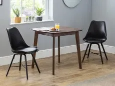 Julian Bowen Julian Bowen Kari Set of 2 Black Dining Chairs