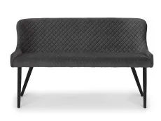 Julian Bowen Julian Bowen Luxe 143cm Grey Velvet Dining Bench