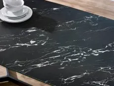 Julian Bowen Olympus 160cm Black Marble Effect Dining Table