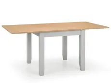 Julian Bowen Richmond 90cm Grey and Oak Extending Dining Table