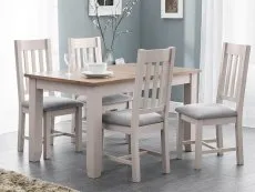 Julian Bowen Julian Bowen Richmond 140cm Grey and Oak Extending Dining Table