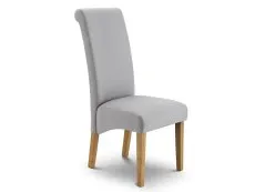 Julian Bowen Julian Bowen Rio Set of 2 Grey Fabric Dining Chairs
