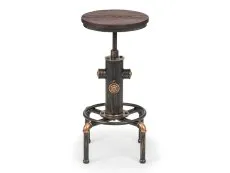 Julian Bowen Julian Bowen Rockport Rustic Elm and Copper Bar Stool