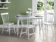 Julian Bowen Julian Bowen Torino White Dining Chair