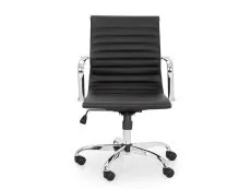 Julian Bowen Gio Black Faux Leather and Chrome Office Chair