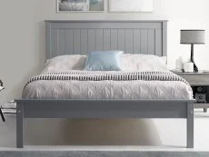 Limelight Taurus 5ft King Size Light Grey Wooden Bed Frame (Low Footend)